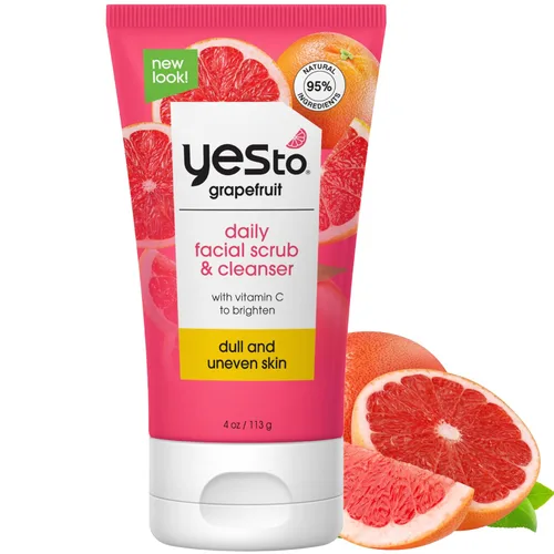 Vista 5 de Yes To Tomatoes Clear Skin Detoxifying Charcoal Exfoliante de limpieza profunda de 3.5 onzas, para todo tipo de piel para limpiar y purificar