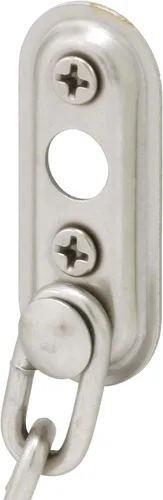 Vista 5 de Prime-Line U 10386 - Protector de puerta con cadena de acero, níquel satinado (paquete individual)