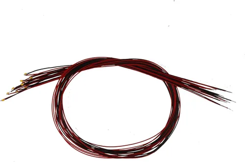 Vista 3 de 20pcs 0402 0603 0805 1206 pre cableado SMD LED diodo emisor de luz micro litz longitud 7.8 pulgadas soldado blanco rojo verde amarillo azul naranja