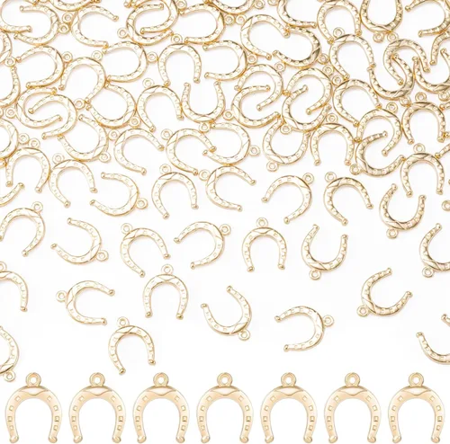 Vista 8 de Joez Wonderful Dije de herradura de metal, colgantes para encontrar pulseras, collares, aretes, llavero, manualidades, fabricación de joyas