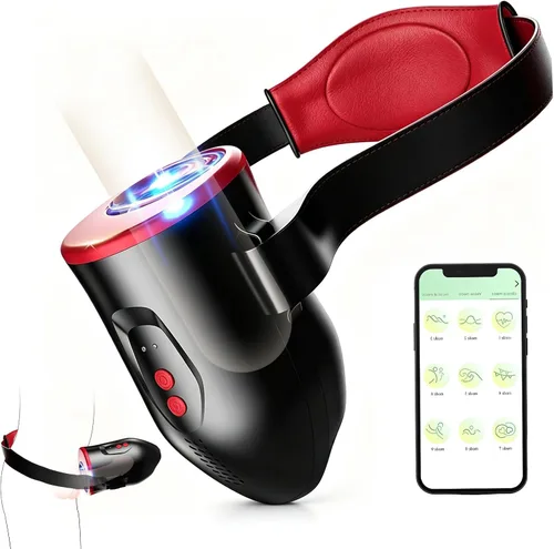 Vista 18 de Masterburbatar masculino mejorado 2026, herramientas para adultos, manos libres, calor, masterburbatar, 10X, vibra, succión automática Blanco
