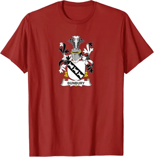 Vista 15 de Bunbury Coat of Arms - Camiseta con escudo familiar Negro