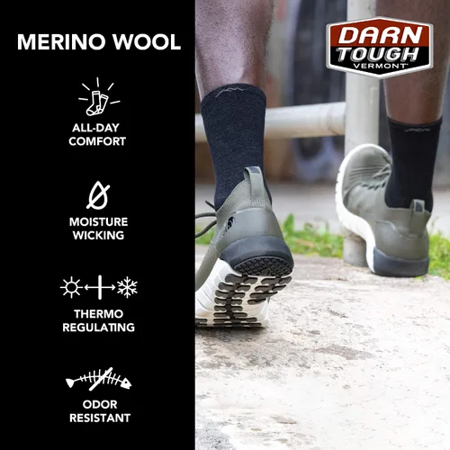 Vista 7 de Darn Tough Pacer Micro Crew Ultra-Lightweight with Cushion