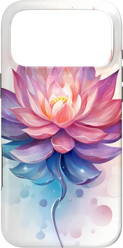 Vista 22 de Funda con ilustración de flor de loto para iPhone 17