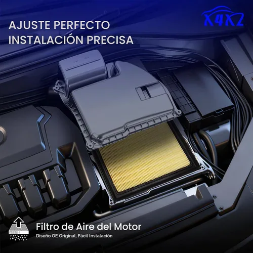 Vista 3 de Filtro de aire de motor para Subaru Impreza Crosstrek Ascent Forester Outback WRX 16546AA16A 2017-2024