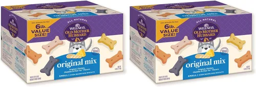Vista 14 de Old Mother Hubbard by Wellness Classic - Galletas pequeñas surtidas para perros, sabor original, horneadas, naturales y crujientes para entrenarlo