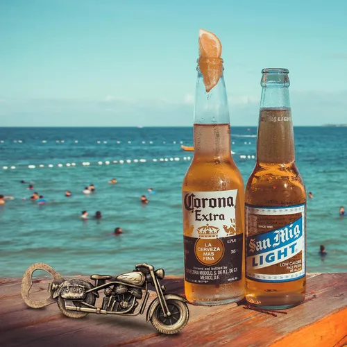 Vista 2 de Regalos únicos de cerveza de motocicleta para hombres, abrebotellas de motocicleta vintage, regalo del día del padre, regalo de cumpleaños