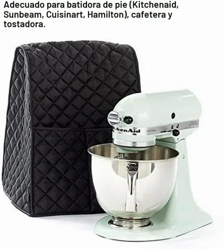 Vista 6 de Funda protectora a prueba de polvo para batidora de pie Evermarket con bolsillo y bolsa organizadora para Kitchenaid, Sunbeam, Cuisinart, Hamilton