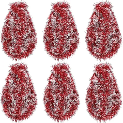 Vista 17 de Shappy Guirnalda de oropel de 90 pies, 6 rollos de guirnalda de oropel con purpurina metálica para decoración de boda, verano, Luau, fiesta