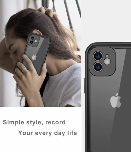 Vista 7 de Funda impermeable diseñada para iPhone 12 Mini, funda de cuerpo completo a prueba de golpes con protector de pantalla, a prueba de polvo para iPhone