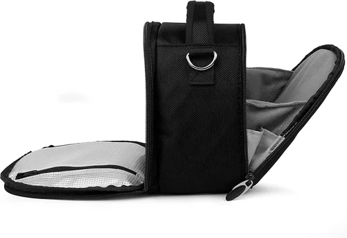 Vista 7 de VanGoddy Laurel Onyx - Funda de transporte para cámara Polaroid OneStep 2 i-Type, Pop, Snap, Snap Touch, Pic-300 Instant Print Negro (Onyx Black)