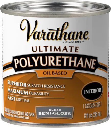 Vista 12 de Varathane - Barniz para interiores de poliuretano a base de aceite en aerosol, acabado satinado