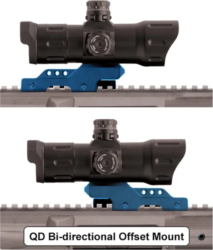 Vista 7 de UTG Mira de 6 pulgadas ITA rojo/verde CQB con punto T con soporte QD compensado