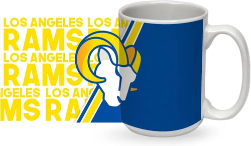 Vista 12 de Rico Industries NFL Football 15 oz White Ceramic Mug
