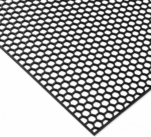 Vista 13 de AggAuto - Malla universal de plástico ABS para automóvil, 47 x 16 pulgadas, hexagonal, inserto para parrilla, parachoques, con orificios tipo panal