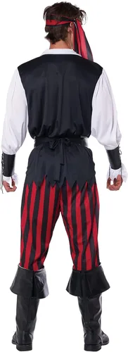 Vista 4 de Disfraz de California Costume para hombres, disfraz de pirata asesino