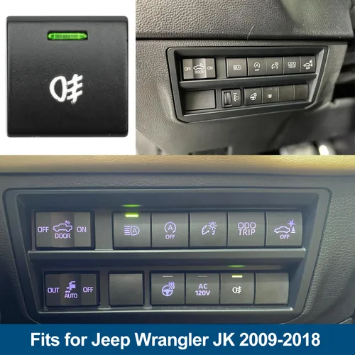 Vista 4 de Arnés de cableado de luz antiniebla H11 H8 para J'eep Wrangler JK 2009-2018 con kit de interruptor de encendido/apagado estilo OEM y relé de 40 A