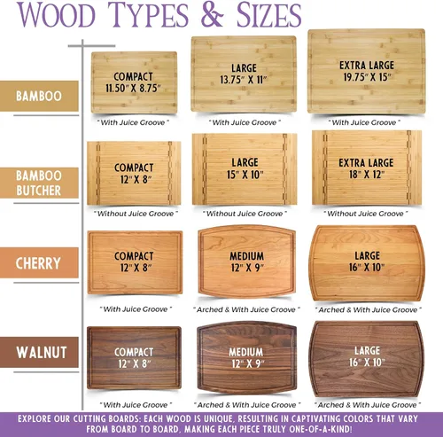 Vista 6 de Tayfus Tabla de cortar personalizada, tabla de madera grabada personalizada, idea de regalo única para bodas, compromisos, despedidas de soltera