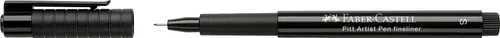 Vista 3 de Faber-Castell Art & Graphic Pitt Artist Pen Fineliner India Ink Pen, Negro, Bolígrafo Pitt Individual, para Arte, Manualidades, Dibujo, Bocetos