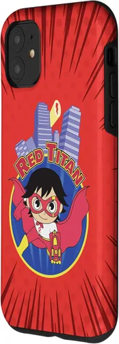 Vista 2 de Funda para iPhone 11 Ryan's World Titan Universe Red Titan