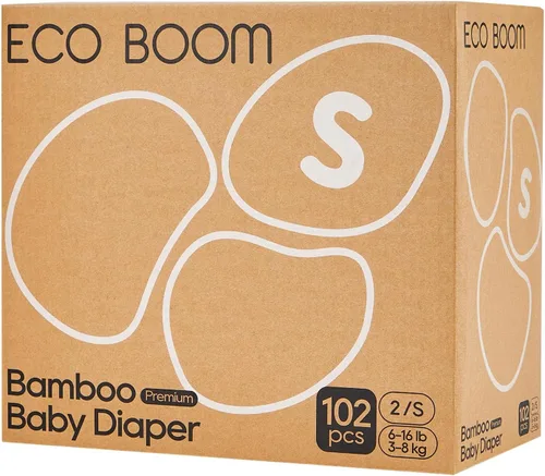 Vista 9 de ECO BOOM Pañales prematuros, viscosa de bambú, pañales desechables suaves naturales para bebés, tamaño 0 adecuado para hasta 7 libras