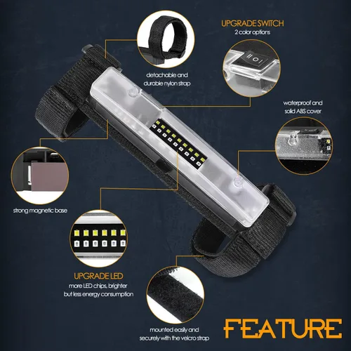 Vista 5 de Nirider Luz Interior UTV Universal Montaje en Barra Antivuelco Luces LED Luces de Jaula Antivuelco Utilitaria Luz Interior de Cúpula de Cortesía