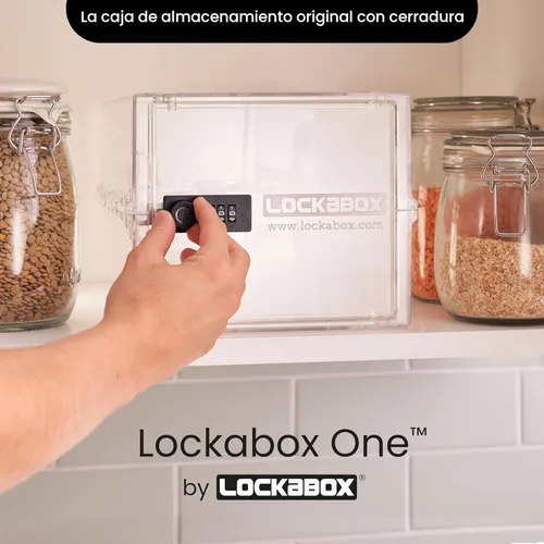 Vista 2 de Lockabox One™ Caja de Seguridad Premium Caja de Seguridad con Cerradura de Combinación Mediana para Alimentos, Medicamentos y Seguridad