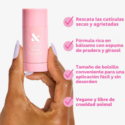 Vista 3 de Olive & June Set de Hidratación de Cutículas Suero Mini para Cutículas + Bálsamo Nutritivo Ácido Hialurónico + Aceite de Nuez de Almendro Dúo