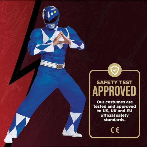 Vista 7 de Disguise Disfraz clásico de Blue Ranger para hombre Multicolor