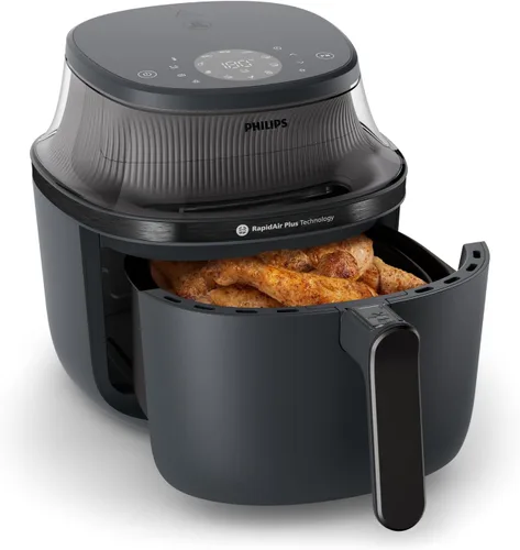 Vista 3 de Philips Freidora de aire serie 3000 con ventana, 16 formas de cocinar, 6.5