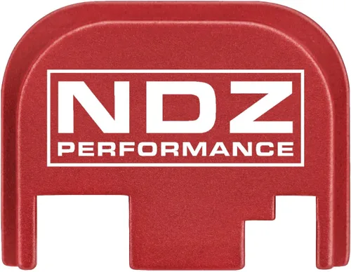 Vista 24 de NDZ Performance Gen 1-4 Rear Slide Cover Plate for Glock 9mm .40 .357 .45 Laser Engraved Popular Images in Black Aluminum - Choose Image