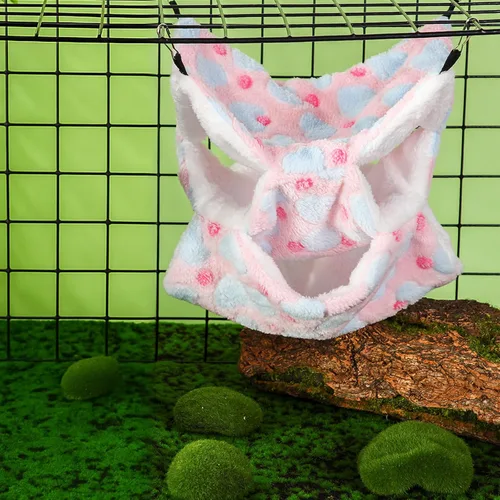 Vista 3 de Sadnyy Hamaca para ratas de 3 niveles para cama colgante de hurón de indias