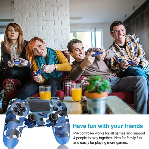 Vista 6 de YU33 Remote for PS4 Controller, Wireless Gamepad Work for Playstation 4 Controllers, Game Control for PS4 Controller Pro with Joystick, Pa4