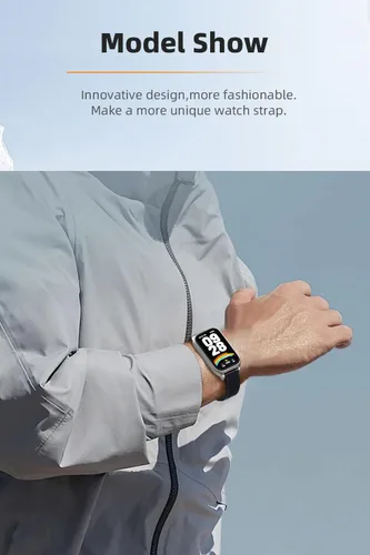 Vista 7 de Correa de repuesto de nailon para reloj, accesorios de pulsera inteligente para Amazfit 7 Fit Band