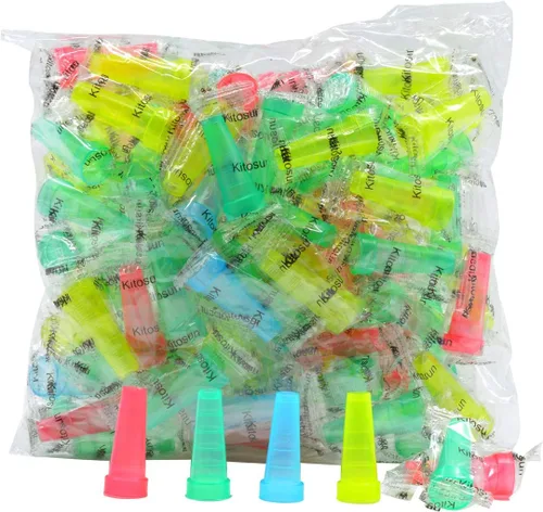 Vista 6 de 100 puntas desechables para cachimba, puntas de boca de shisha de plástico multicolor de grado alimenticio, boquillas de cachimba envueltas