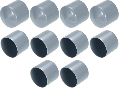 Vista 91 de uxcell 10 tapas de goma para extremos de 0.591 in de identificación, tapa de extremo redondo, protectores de rosca de tornillo, color negro