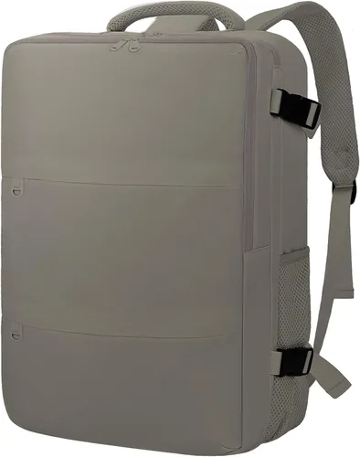 Vista 11 de Mochila de cabina para mujeres y hombres – Aprobada por aerolíneas, tamaño para debajo del asiento, compartimento para portátil de 15.6", apertura
