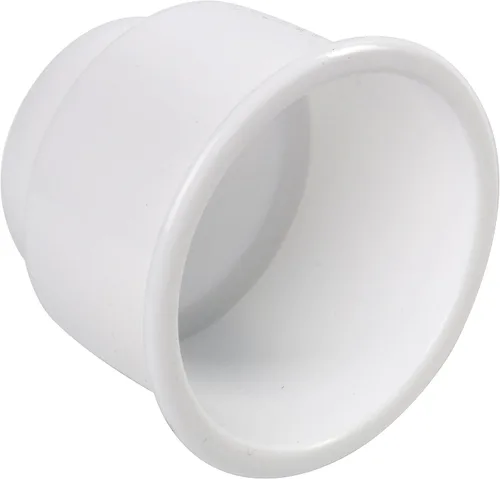 Vista 6 de Amarine Made Soporte empotrado para latas y bebidas de plástico con drenaje para barco, coche y marina, 3 piezas, color blanco