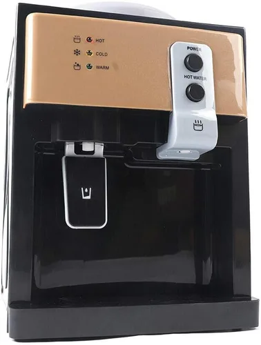 Vista 2 de Dispensador de agua para encimera, enfriador de agua fría caliente con indicador de trabajo, dispensador de enfriador de agua de carga superior