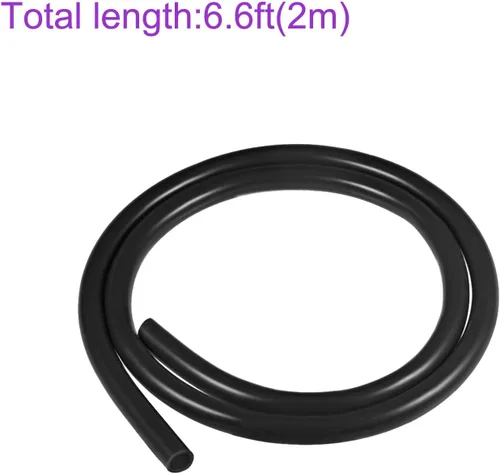 Vista 4 de DMiotech Tubo de silicona industrial negro de 3/8 "(9 mm) ID 1/2 "(12 mm) OD 6.6 pies tubo de silicona industrial negro para bomba de aire de agua