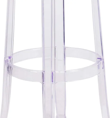 Vista 5 de Flash Furniture Taburete de bar Laney de 29.75 pulgadas de alto transparente
