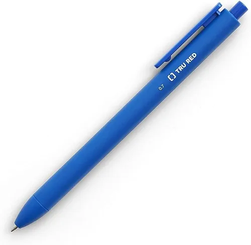Vista 19 de STAPLES TRU RED Bolígrafos de gel retráctiles, punta media de 0.028 in, colores de tinta surtidos, paquete de 5 bolígrafos de secado rápido