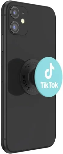 Vista 5 de PopSockets - Agarre para teléfono con soporte expansible, TikTok PopGrip - Tik Tok Blue