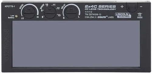 Vista 2 de Lincoln Electric 2X4C - Lente de soldadura de oscurecimiento automático - Tono 9