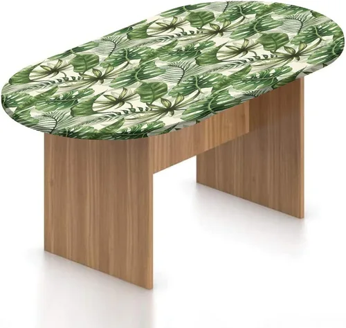 Vista 9 de Mantel ovalado ajustable, decoración de medusas, borde elástico, de poliéster, con forma de medusa, estilo bohemio, con estampado de playa, se