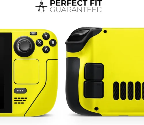 Vista 2 de Design Skinz - Compatible con cubierta de vapor - Calcomanía protectora de piel resistente a los arañazos extraíble - Amarillo sólido