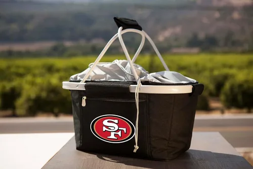 Vista 2 de Picnic TIME NFL Metro Basket Collapsible Cooler Tote Negro