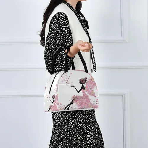 Vista 7 de Blueangle Lonchera con diseño de mariposa para mujer, bonita lonchera aislada con forro a prueba de fugas