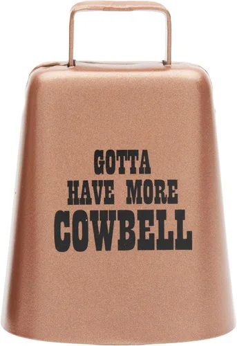 Vista 13 de Bevin Bells "Gotta Have More Cowbell" (X-Pequeño) Campana de Vaca de Kentucky con Color Cobre Hecha de Acero Fabricantes de Ruido Fuerte