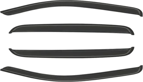 Vista 8 de ROADFAR Se adapta a Tacoma 2016 2017 2018 2019 2020 ventana de montaje exterior deflector de ventana protector de lluvia juego de 4 piezas